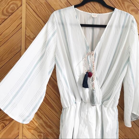 Surf Gypsy Striped Tassel Romper - Picture 2 of 8